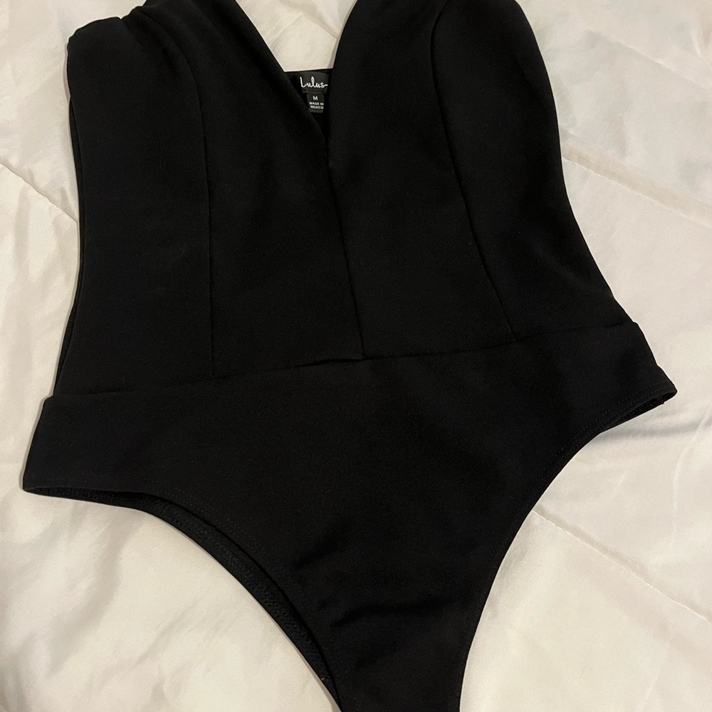 Lulus deep V body suit